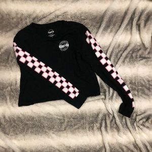 Long sleeve Hollister crop top